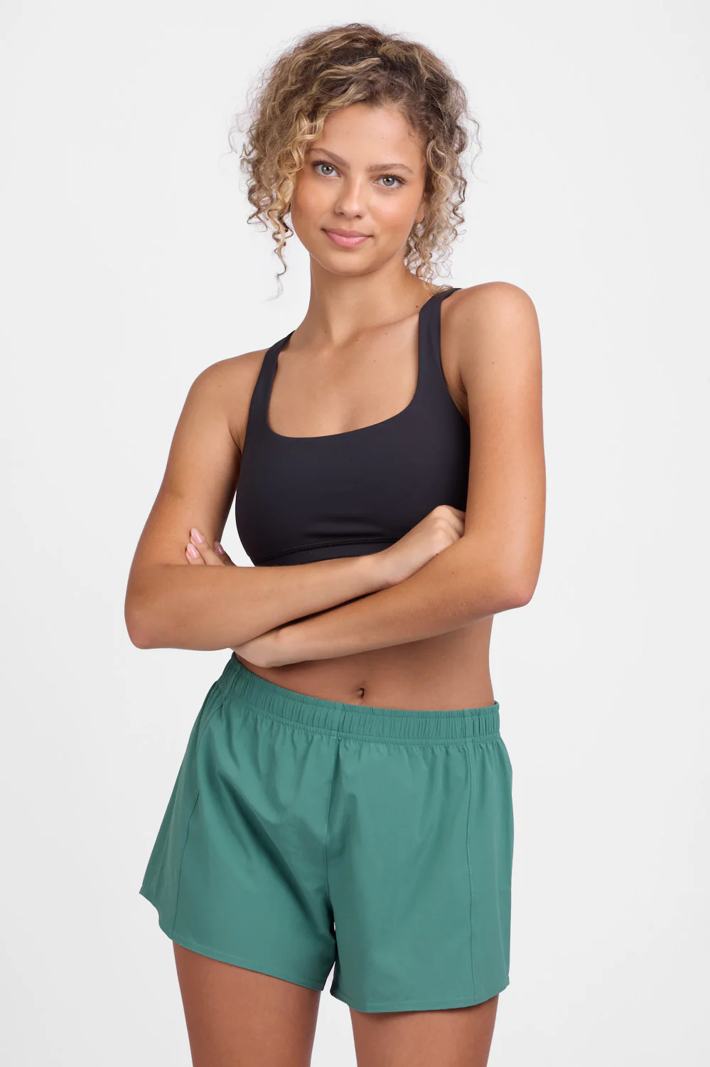 Janie 2.0 High Waisted Run Short - Fern - Image 4
