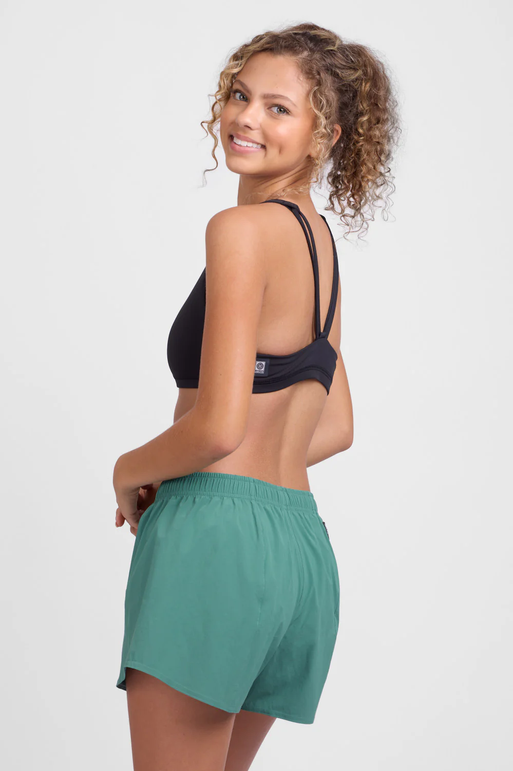 Janie 2.0 High Waisted Run Short - Fern - Image 5