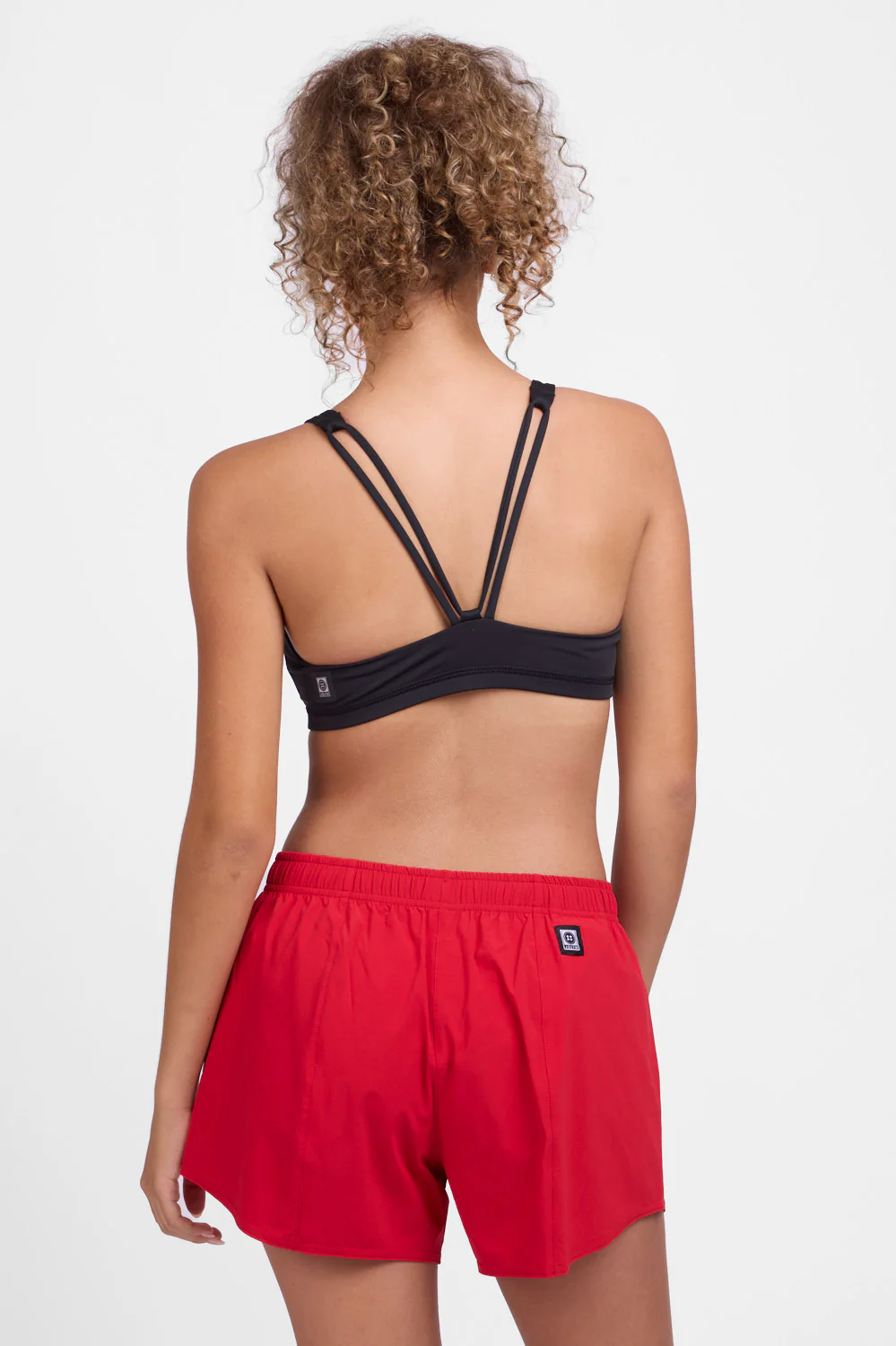 Janie 2.0 High Waisted Run Short - Red - Image 3